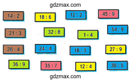 Решение - Раскрась карточки, на которых записаны