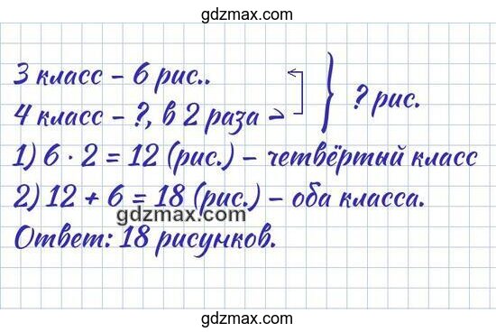 Решение - На школьную выставку рисунков третий класс