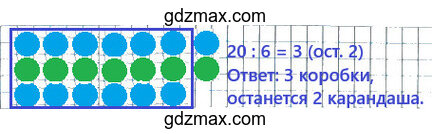 Решение - Надо разложить в коробки 20