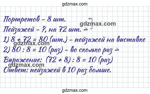 Решение - На выставке работ учеников художественной студии было 8 портретов