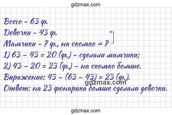 Решение - Девочки и мальчики сделали